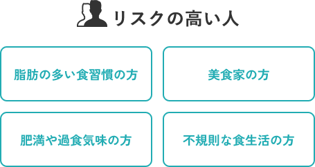 リスクの高い人 立ち仕事をしている人、便秘がちの人、慢性的に咳をする人、妊娠中の女性